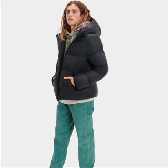 UGG Mens Brayden Puffer Jacket Black - Picture 3 of 6
